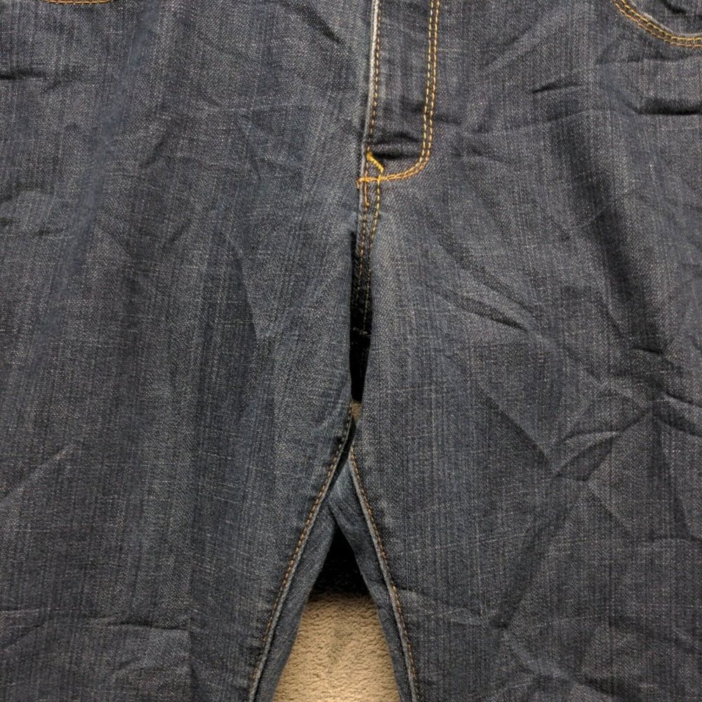 The Flirt Women Jeans Mid Rise Bootcut Leg Blue Dark Wash W:38 L:30 - Picture 6 of 16